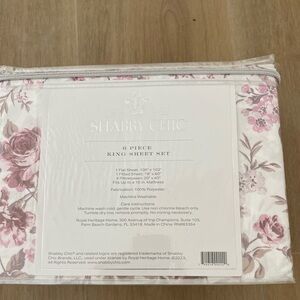 🌸🌸Shabby Chic  Floral  6 pc Sheet Set KING New